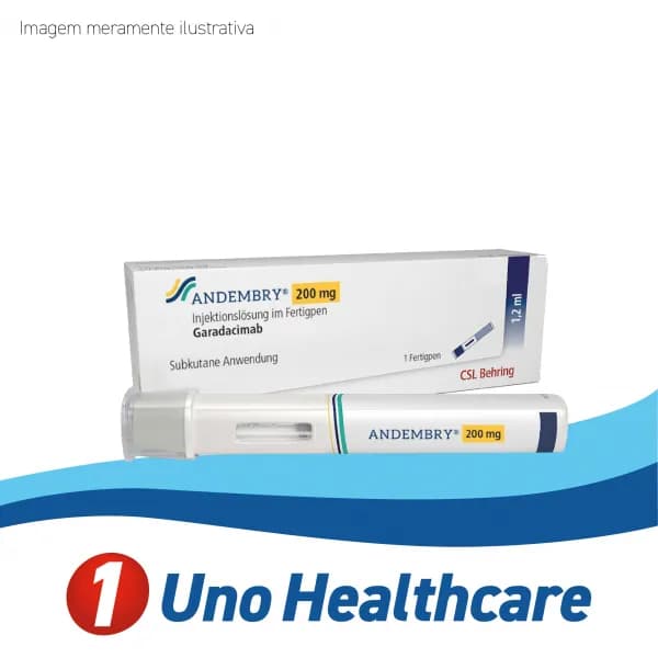 Andembry (Garadacimab-gxii) Garadacimabe-gxii 200mg/1,2mL – angioedema hereditário (ataques)