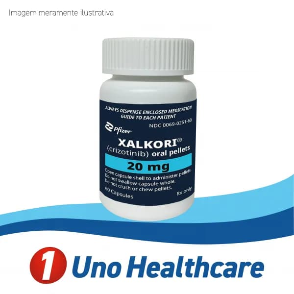 Xalkori (Crizotinib) Crizotinibe 20mg – Câncer de Pulmão ALK+/ROS1+ e Linfoma ALK+