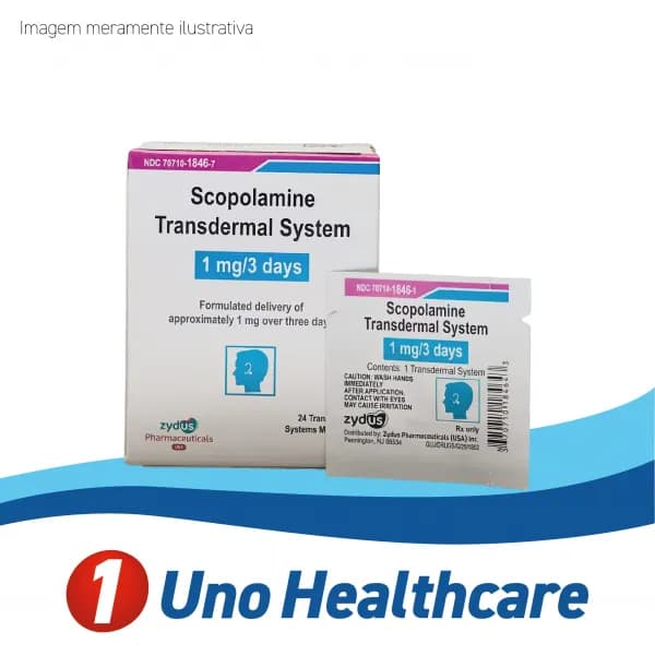 Scopolamine (Scopolamine) Escopolamina 1mg para prevenção de cinetose