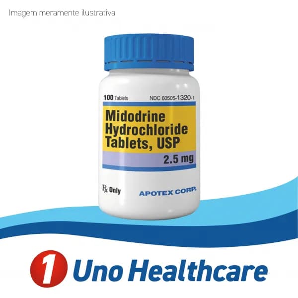 Midodrine (Midodrine Hydrochloride) Midodrina 2,5mg – anti-hipotensivo