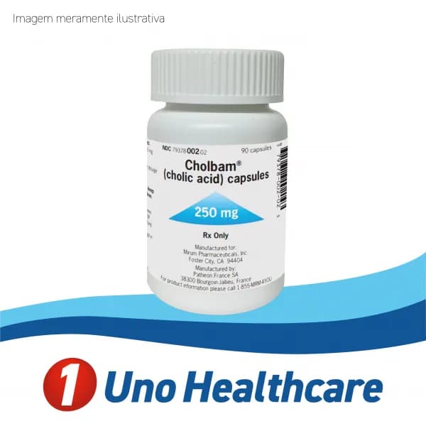 Cholbam (Cholic Acid) Ácido Cólico 250mg – distúrbios biliares e Síndrome de Zellweger
