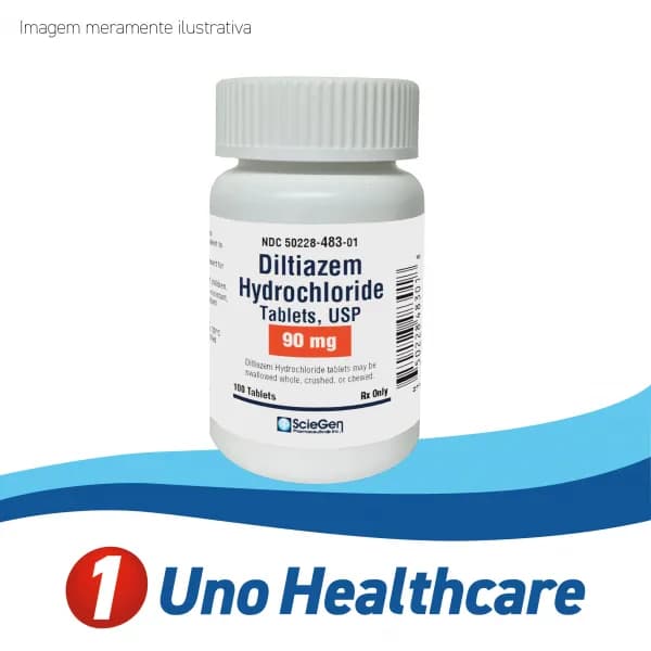 Diltiazem (Diltiazem Hydrochloride) Cloridrato de Diltiazem 90mg – Tratamento Angina