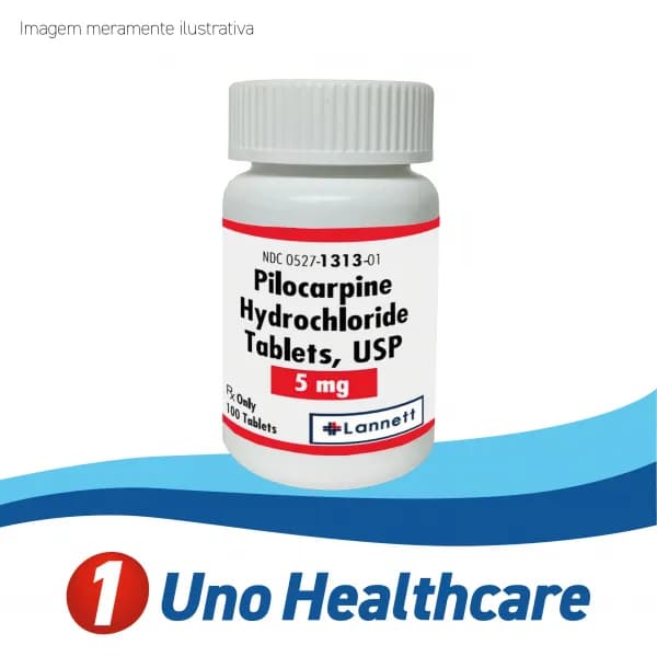 Pilocarpine (Pilocarpine) Pilocarpina 5mg – agonista colinérgico para xerostomia