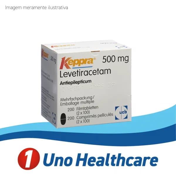 Keppra (Levetiracetam) 500mg – Controle de Epilepsia em Adultos e Crianças