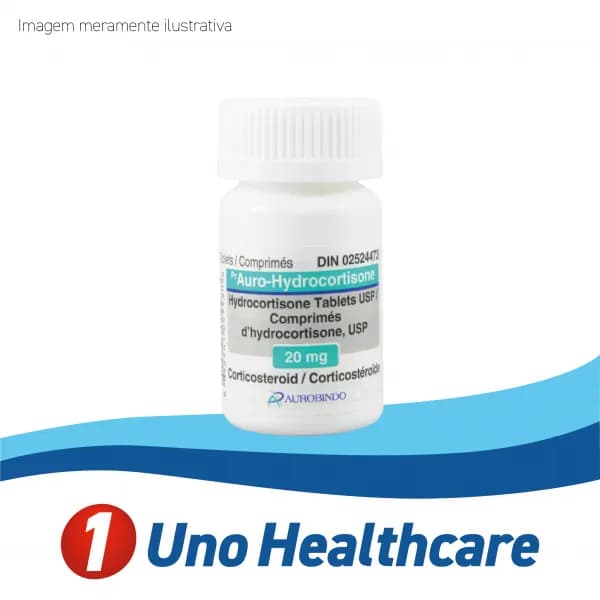 Hydrocortisone (Hydrocortisone) Hidrocortisona 20mg – corticosteroide para reposição e inflamação
