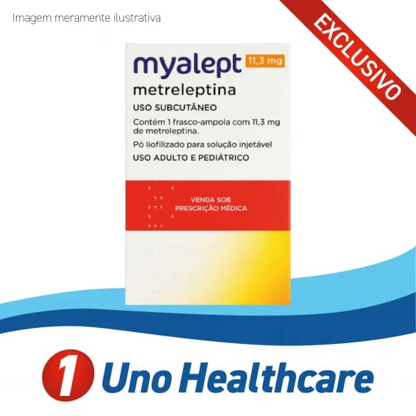 Myalept (Metreleptin) Metreleptina 11,3mg – reposição de leptina na lipodistrofia generalizada