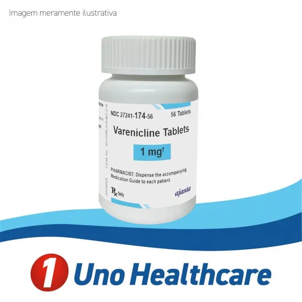 Varenicline (Varenicline) Vareniclina 1mg – cessação do tabagismo