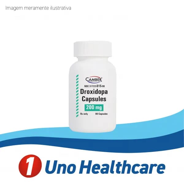 Droxidopa (Droxidopa) Droxidopa – Tratamento da Hipotensão Ortostática Neurogênica 200mg
