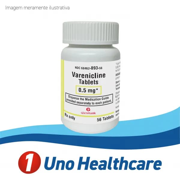 Varenicline (Varenicline) Vareniclina 0,5mg – cessação do tabagismo