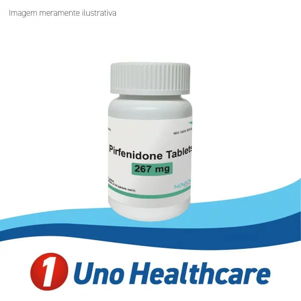 Pirfenidona 267mg Tratamento Antifibrótico para Fibrose Pulmonar Idiopática (270 Tabletes)