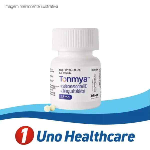Tonmya (Cyclobenzaprine HCl) cloridrato de ciclobenzaprina – fibromialgia em adultos - 60