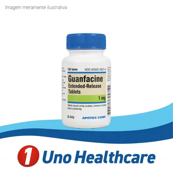 Guanfacine (Guanfacine) guanfacina – 1mg – TDAH e hipertensão