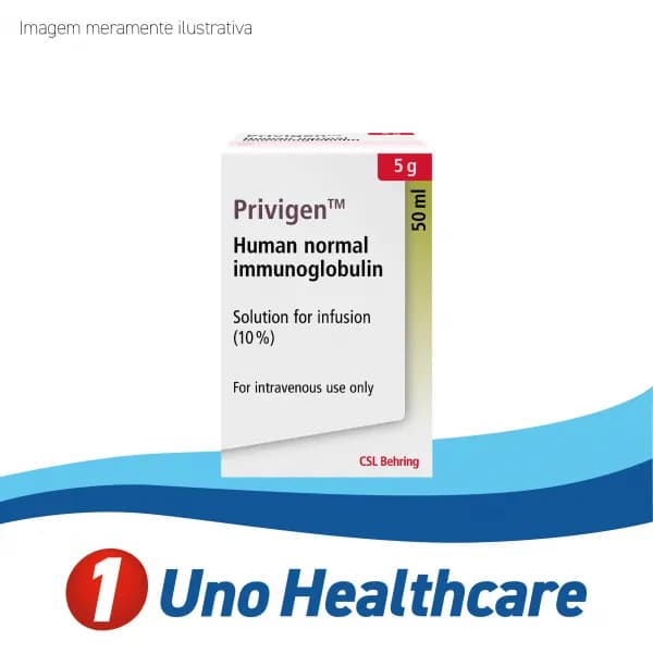 Privigen (Immune Globulin Intravenous) Imunoglobulina – Reposição de IgG em imunodeficiência