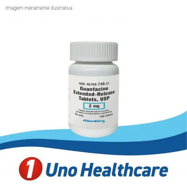 Guanfacine (Guanfacine) Guanfacina - 2mg – TDAH e hipertensão arterial