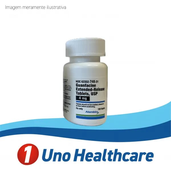 Guanfacine (Guanfacine) Guanfacina – 4mg – TDAH e hipertensão arterial