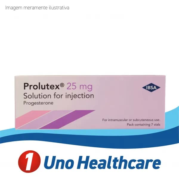 Prolutex (progesterone) progesterona 25mg para suporte lúteo e reprodução assistida