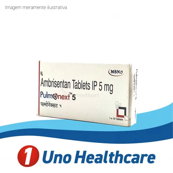 Pulmonext (ambrisentan) ambrisentana 5mg para hipertensão arterial pulmonar