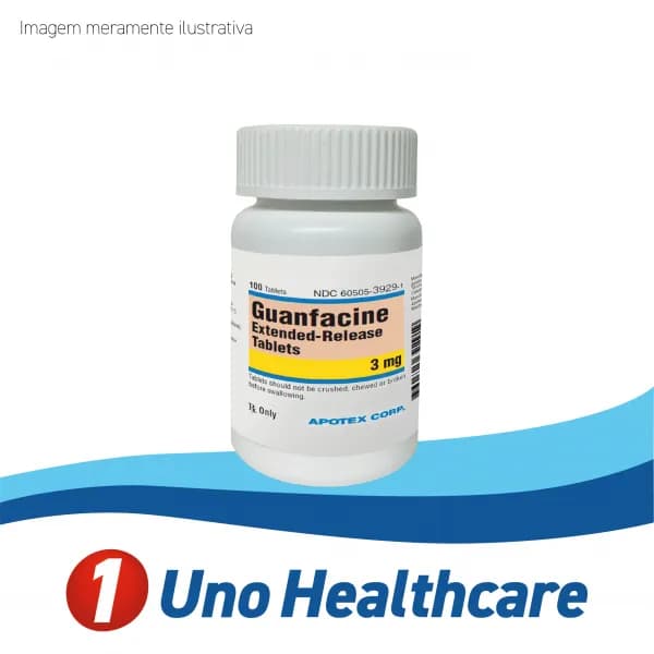 Guanfacine (Guanfacine) Guanfacina 3mg para TDAH e hipertensão arterial