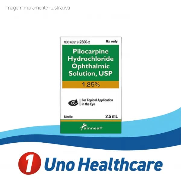 Pilocarpine Hydrochloride (Pilocarpine Hydrochloride) Cloridrato de Pilocarpina - 1,25% 2,5ml