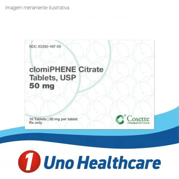 Clomiphene Citrate (Clomiphene Citrate) Citrato de Clomifeno - 50mg