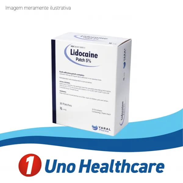 Lidocaine (Lidocaine) Lidocaína - 5% 30 emplastros