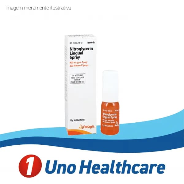 Nitroglycerin (Nitroglycerin) Nitroglicerina — 400mcg 12gm spray lingual