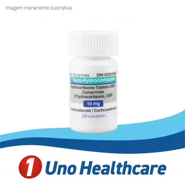 Hydrocortisone (Hydrocortisone) Hidrocortisona 10mg – corticosteroide para reposição e inflamação
