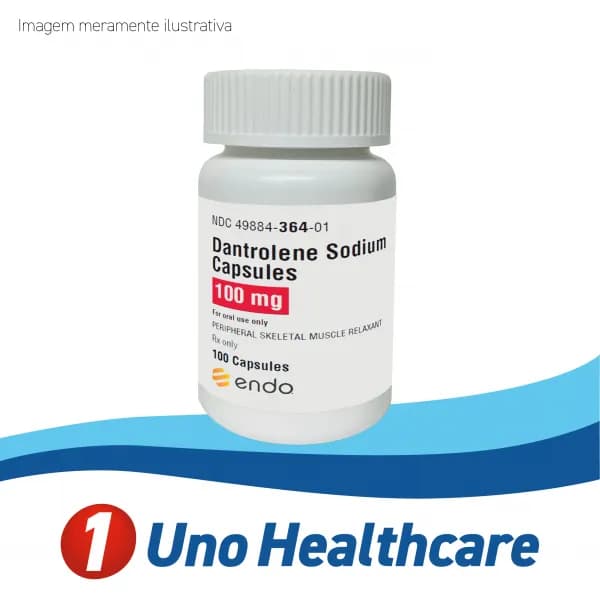 Dantrolene Sodium (Dantrolene Sodium) Dantrolene 100mg – relaxante muscular / hipertermia maligna