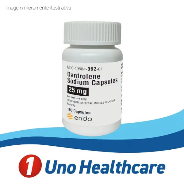 Dantrolene Sodium (Dantrolene Sodium) Dantrolene 25mg – relaxante muscular / hipertermia maligna