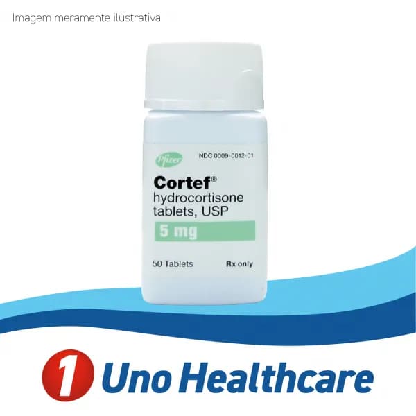 Cortef (Hydrocortisone) Hidrocortisona 5mg – reposição hormonal e inflamações